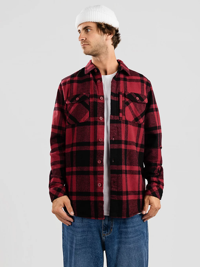 Globe Wanderer Shacket Shirt punainen