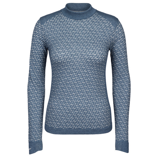 LaMunt Alice Cashmere Ls Bslayer Tee - Antic Blue - Naiset - 38
