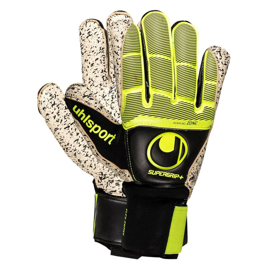 Uhlsport Maalivahdin Hanskat Supergrip+ Flex Frame Carbon - Musta/Keltainen/Valkoinen