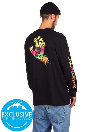Santa Cruz BT Fade Screaming Hand Long Sleeve T-Shirt musta