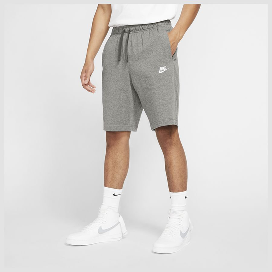 Nike Shortsit NSW Club Fleece - Harmaa/Valkoinen