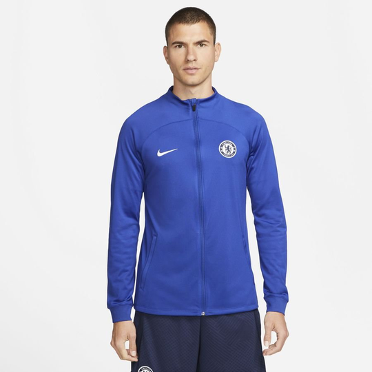 Chelsea Verryttelytakki Dri-FIT Strike - Sininen/Valkoinen