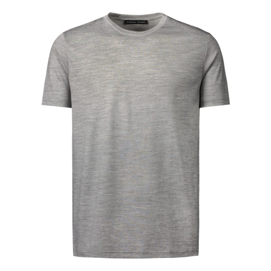 Formal Friday Ultrafine Merino T-shirt - Grey - Unisex - S