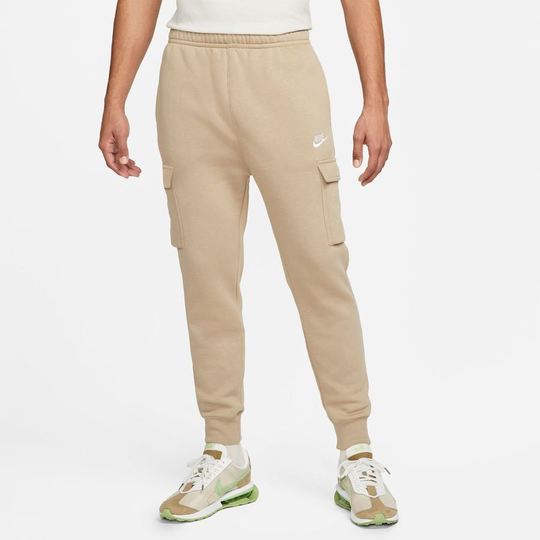 Nike Cargo Housut NSW Club Fleece - Khaki/Valkoinen