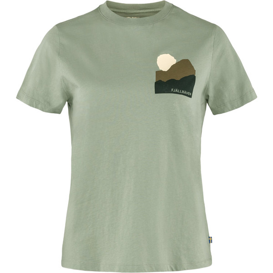 Fjällräven Nature T-shirt W - Sage Green - Naiset - L