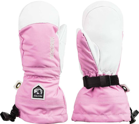 Army Leather Heli Ski Jr Mitts Rose 4