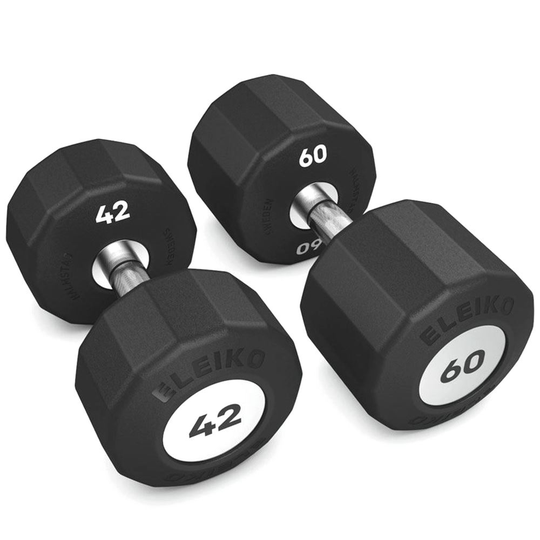 Eleiko Evo Dumbbell Rotating Set 42-60 kg, Kromi