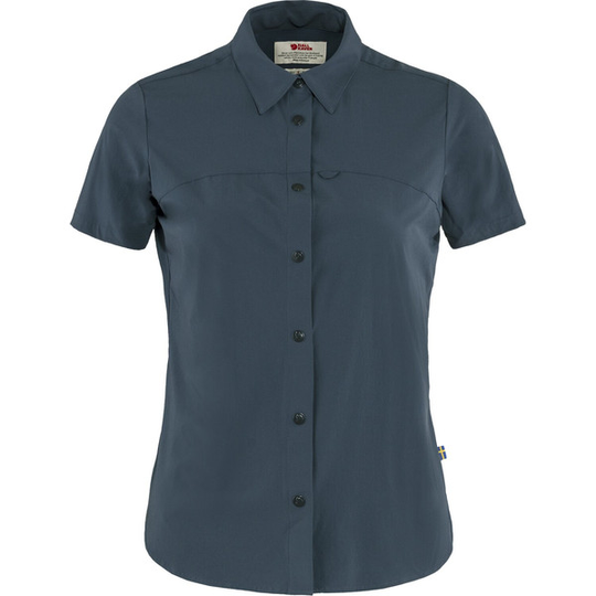 Fjällräven High Coast Lite Shirt Ss W - Navy - Naiset - XS