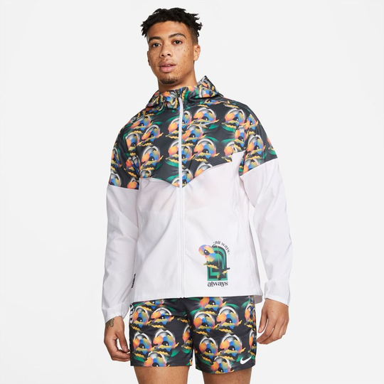 Nike Takki Hoito A.I.R Tuulitakki - Valkoinen/musta/hopea, koko Large