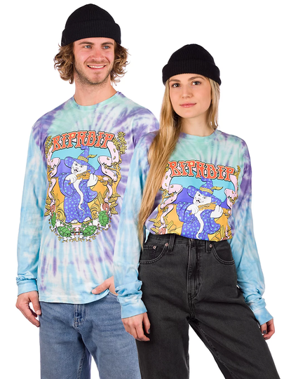 RIPNDIP Wizard Long Sleeve T-Shirt tiedye
