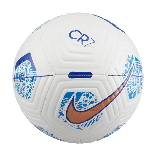 Nike Jalkapallo Strike Cr7 Personal Edition - Valkoinen/metallic Copper/sininen, koko Ball SZ. 3