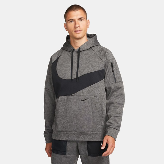 Nike Huppari Therma-FIT Swoosh - Harmaa/Musta