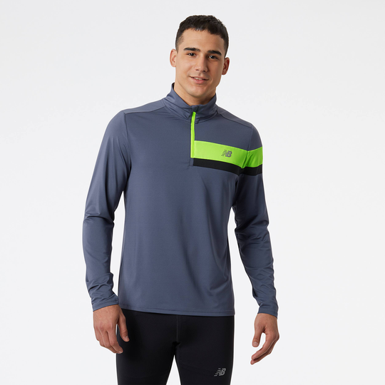 Men's Accelerate Half Zip Sininen / Vihreä L