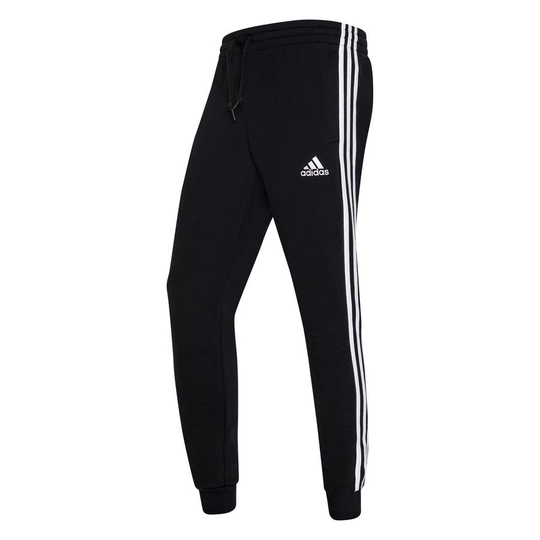adidas Essentials 3-Stripes Slim Housut - Musta/Valkoinen