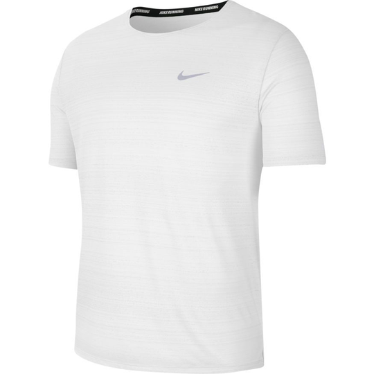 Nike Juoksu-t-paita Dri-FIT Miler - Valkoinen/Hopea