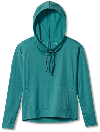 Women's Bug Barrier Round Trip Hoody Drirelease Turkoosi L