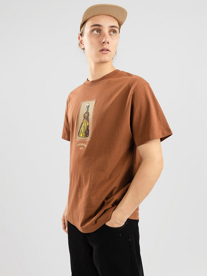 Pass Port Effigy T-Shirt ruskea