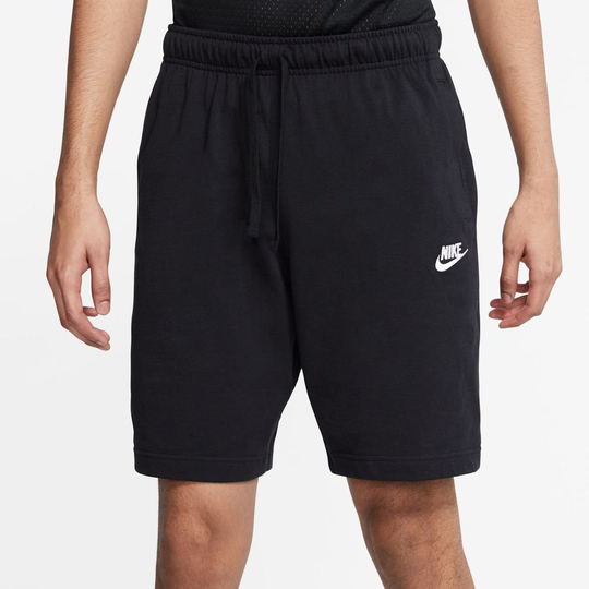 Nike Shortsit NSW Club - Musta/Valkoinen