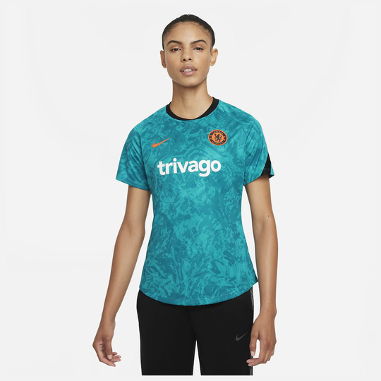 Chelsea Treenipaita Dri-FIT Pre Match - Sininen/Musta/Oranssi Nainen