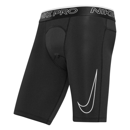 Nike Pro Trikoot Dri-FIT Pitkä - Musta/Valkoinen
