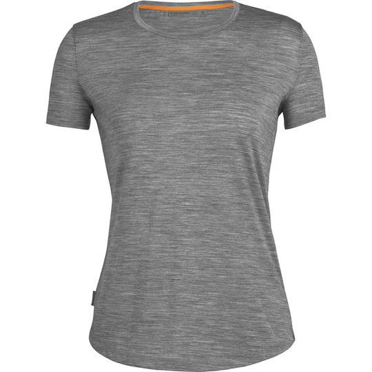 Icebreaker W Sphere Ii Ss Tee - Metro Hthr - Naiset - S