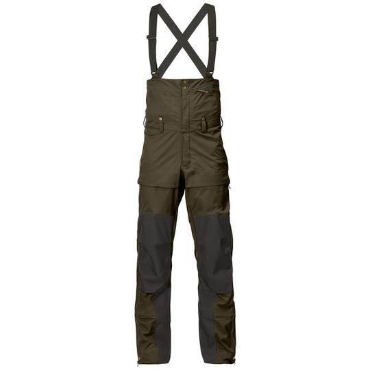 Fjällräven Keb Eco-shell Bib Trousers M - Dark Olive - Miehet - L