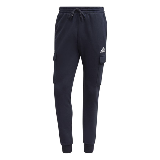 adidas Cargo Housut Feelcozy Fleece - Navy/valkoinen, koko Medium