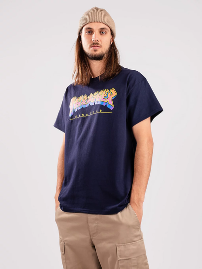 Thrasher Godzilla Burst T-Shirt sininen