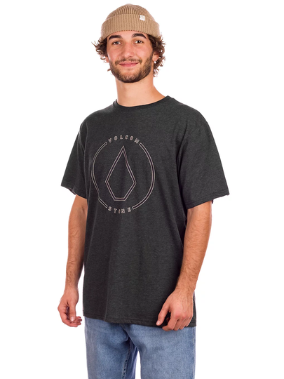 Volcom Rim Stone Heather T-Shirt musta