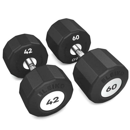 Eleiko Evo Dumbbell Fixed Set 42-60 kg, Kromi