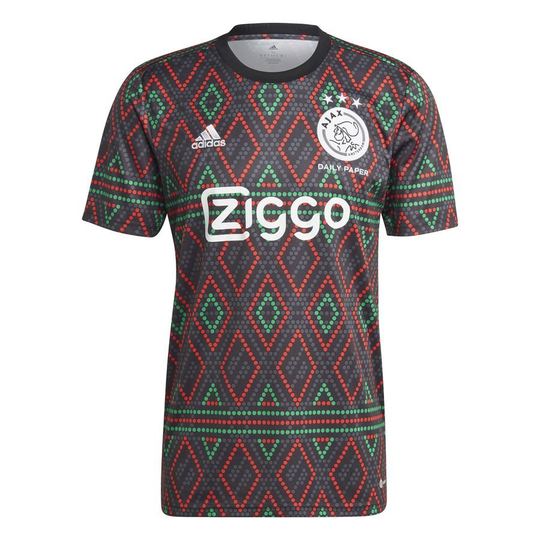 Ajax Treenipaita Pre Match Ajax x Daily Paper - Musta/valkoinen - adidas, koko XX-Large
