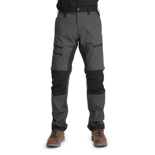Is Not Enough Akilles Zipoff Pants - Dark Shadow - Miehet - S