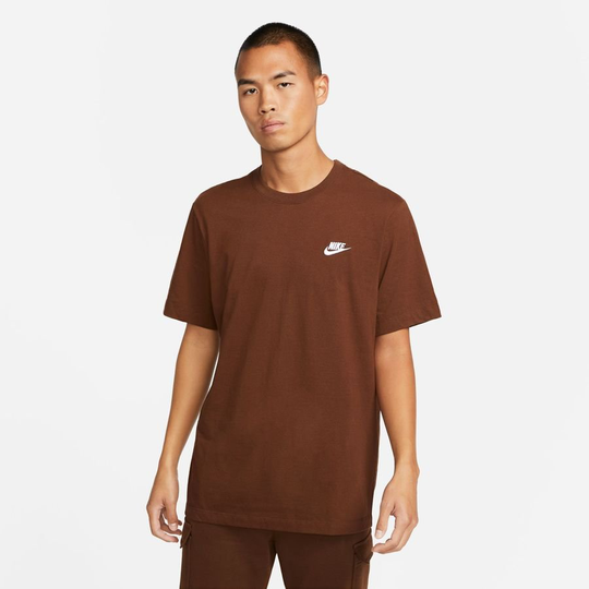 Nike T-paita NSW Club - Ruskea/Valkoinen