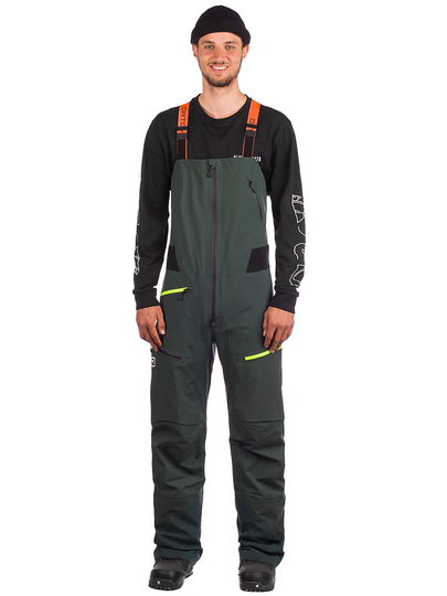 Ortovox 3L Deep Shell Bib Pants vihreä