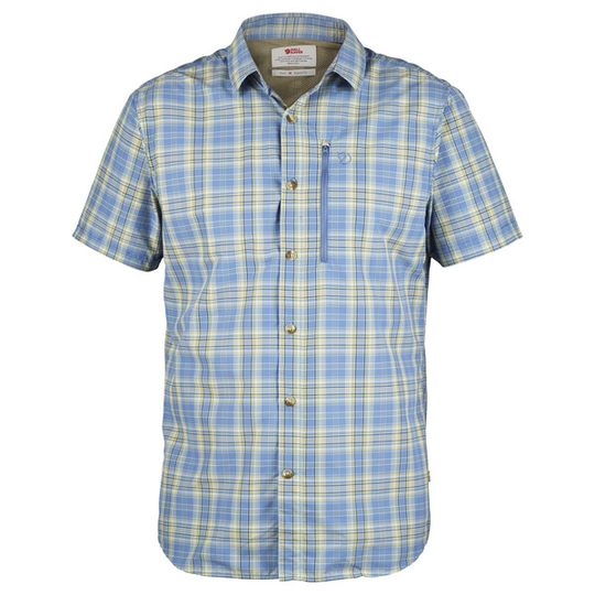 Fjällräven Abisko Hike Shirt Ss M - Blue Ridge - Miehet - S