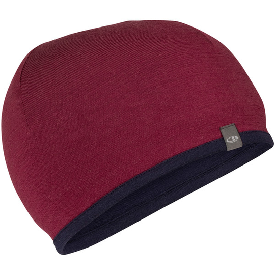 Icebreaker Unisex Pocket Hat - Cherry/midnight Navy - Unisex - OneSize