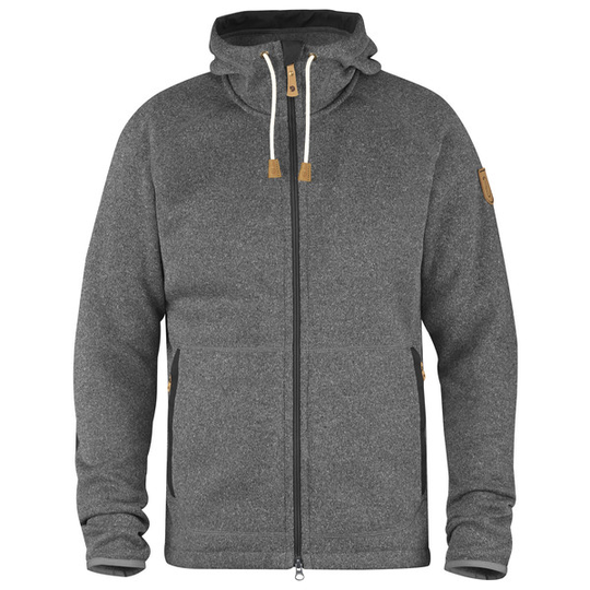 Fjällräven Övik Fleece Hoodie M - Dark Grey - Miehet - L