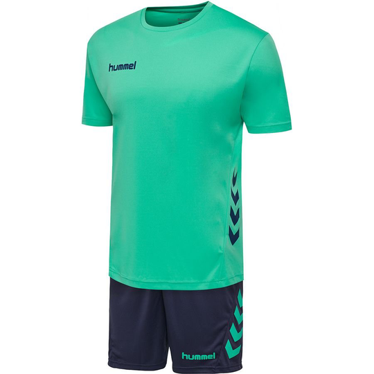 Hummel Promo Duo Jalkapallo Setti - Vihreä/Navy, koko Medium