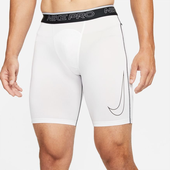 Nike Pro Trikoot Dri-FIT Pitkä - Valkoinen/Musta