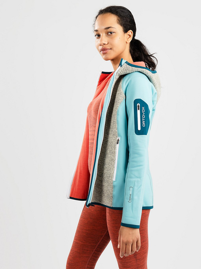 Ortovox Plus Classic Knit Hooded Fleece Jacket sininen