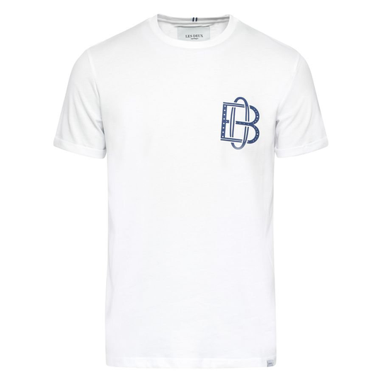 Odense Boldklub X Les Deux T-paita Retro Crest - Valkoinen