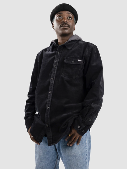 Salty Crew Finback Cord Hood Shirt musta