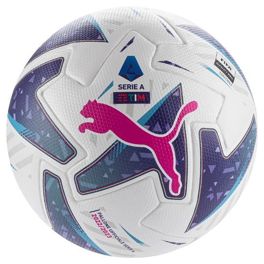 PUMA Jalkapallo Serie A Orbita FIFA Quality Pro Ottelupallo - Valkoinen/Sininen/Pinkki