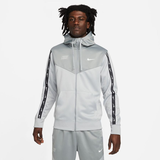 Nike Huppari Sportswear NSW Repeat - Harmaa/Valkoinen