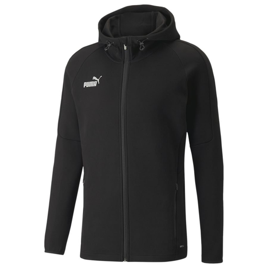 PUMA Takki teamFINAL Casuals Hupullinen - Musta/Valkoinen