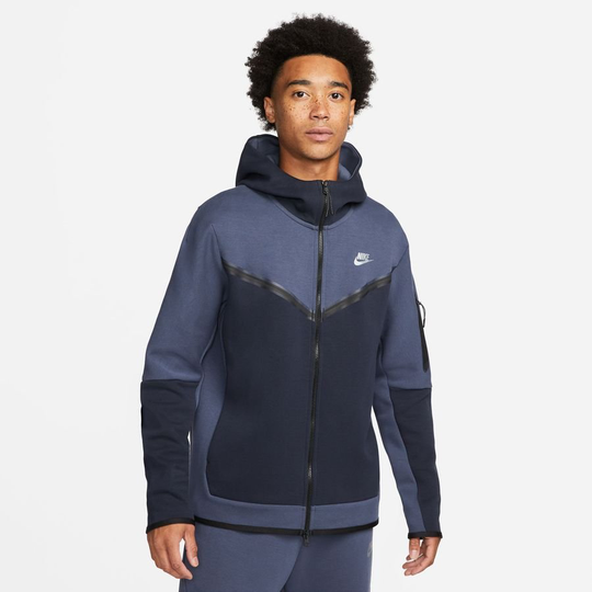 Nike Huppari NSW Tech Fleece FZ - Sininen/Harmaa