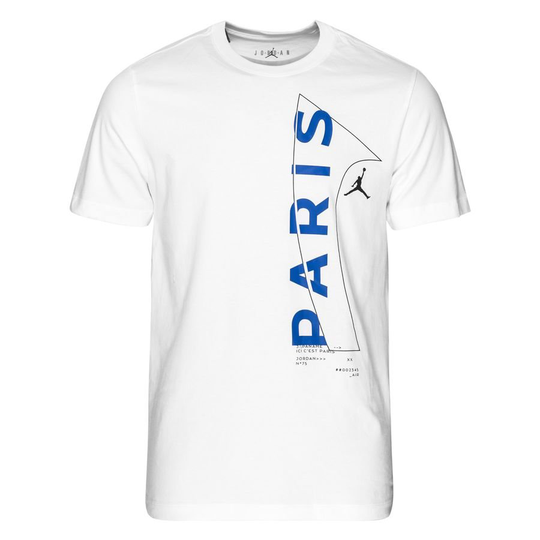 Paris Saint-Germain T-paita Wordmark Jordan x PSG - Valkoinen/Sininen/Musta