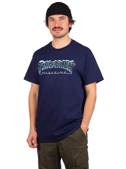 Thrasher Black Ice T-Shirt sininen