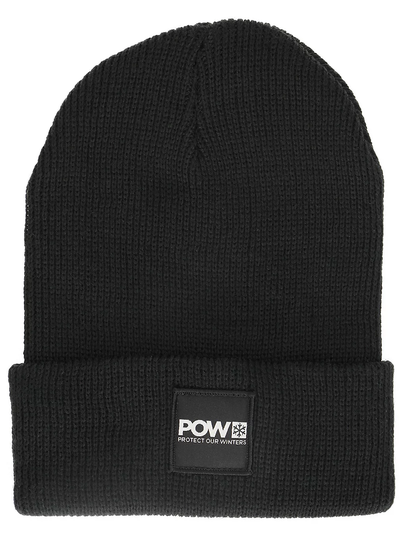 POW Protect Our Winters Stitched Label Beanie musta