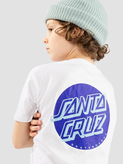 Santa Cruz Shadowless Dot T-Shirt valkoinen